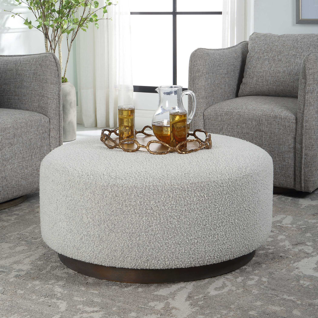 Avila Large Gray Ottoman / Coffee Table