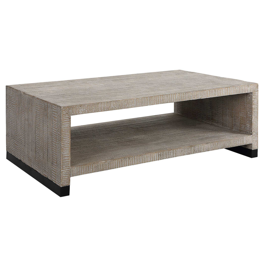 Bosk White Washed Coffee Table