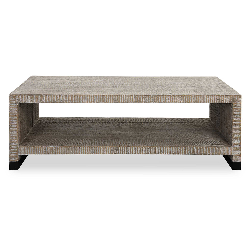 Bosk White Washed Coffee Table