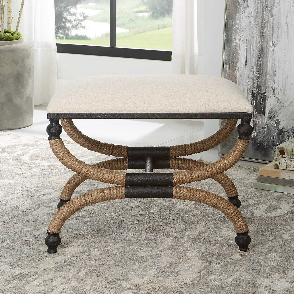 Icaria Upholstered Small Bench
