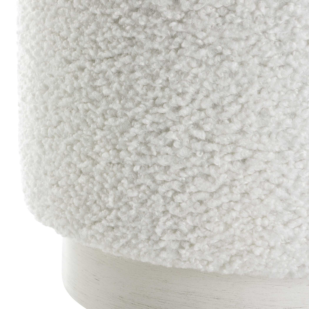 Avila White Ottoman