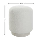 Avila White Ottoman
