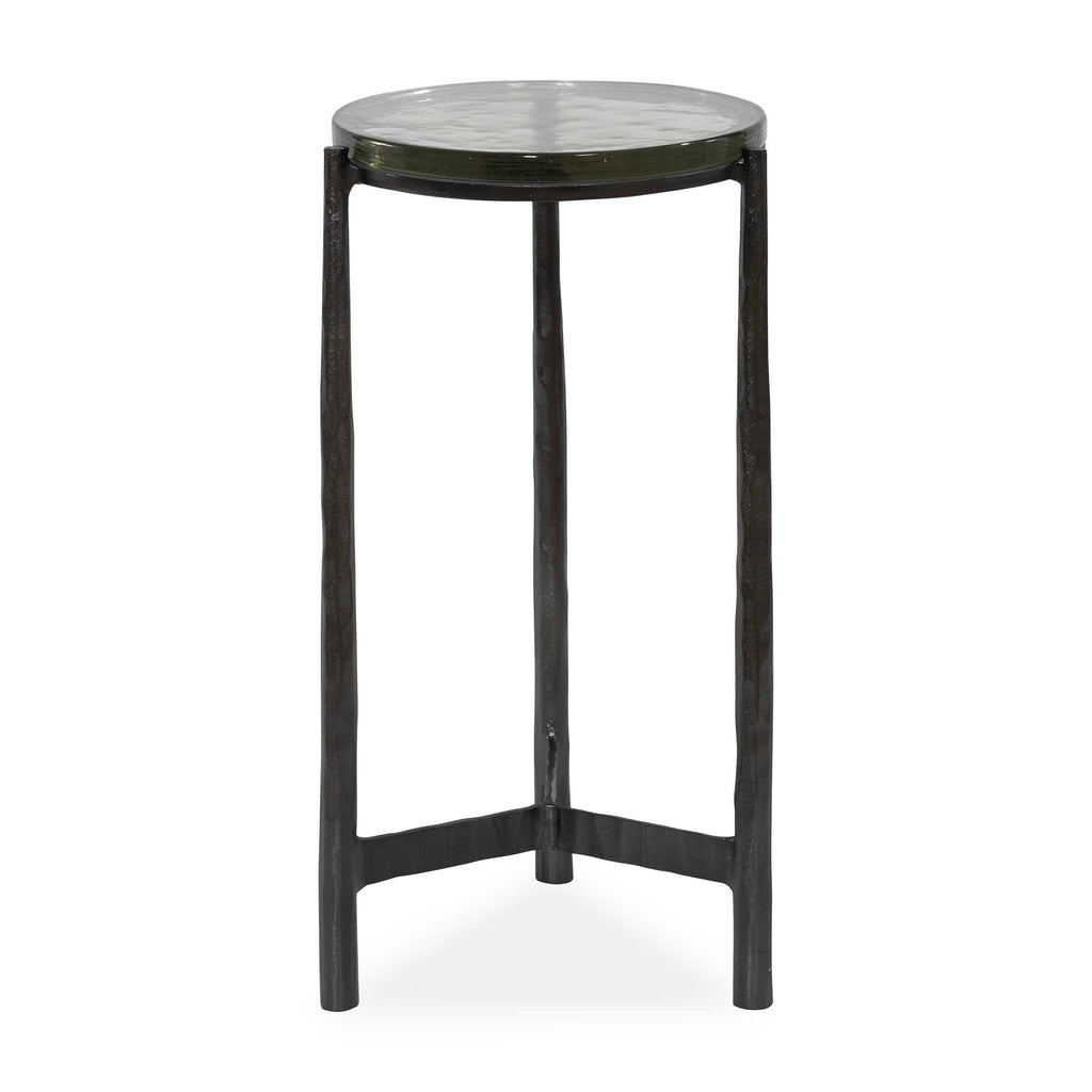 Eternity Iron & Glass Accent Table