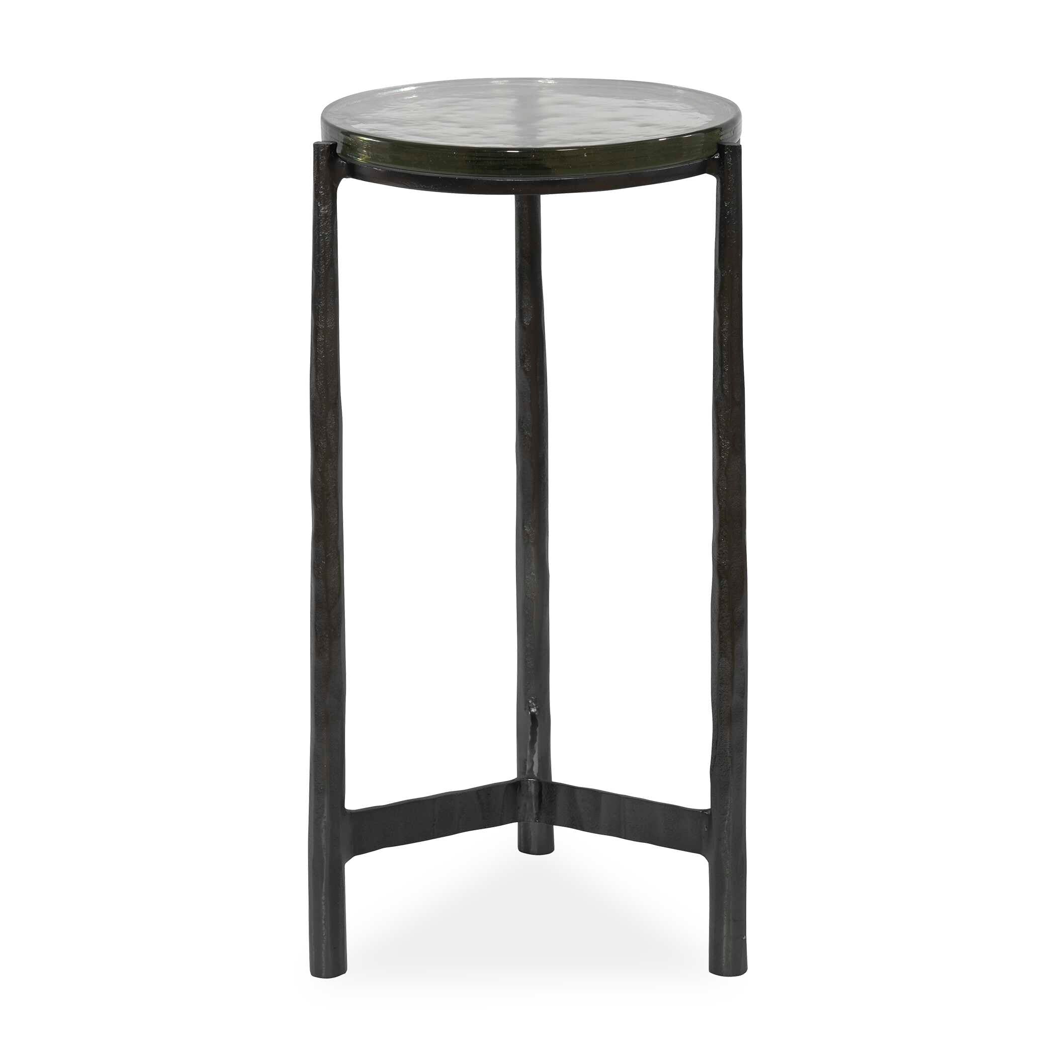 Eternity Iron & Glass Accent Table