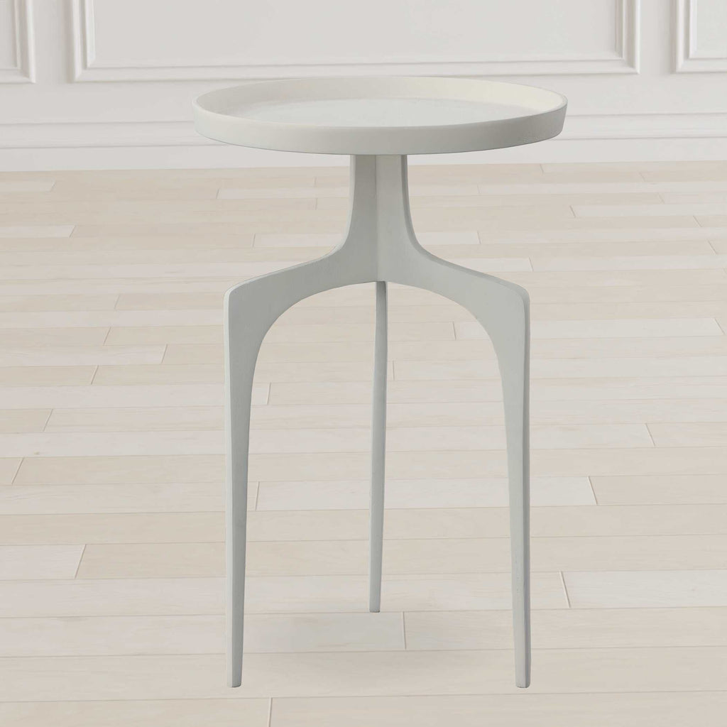 Kenna White Accent Table