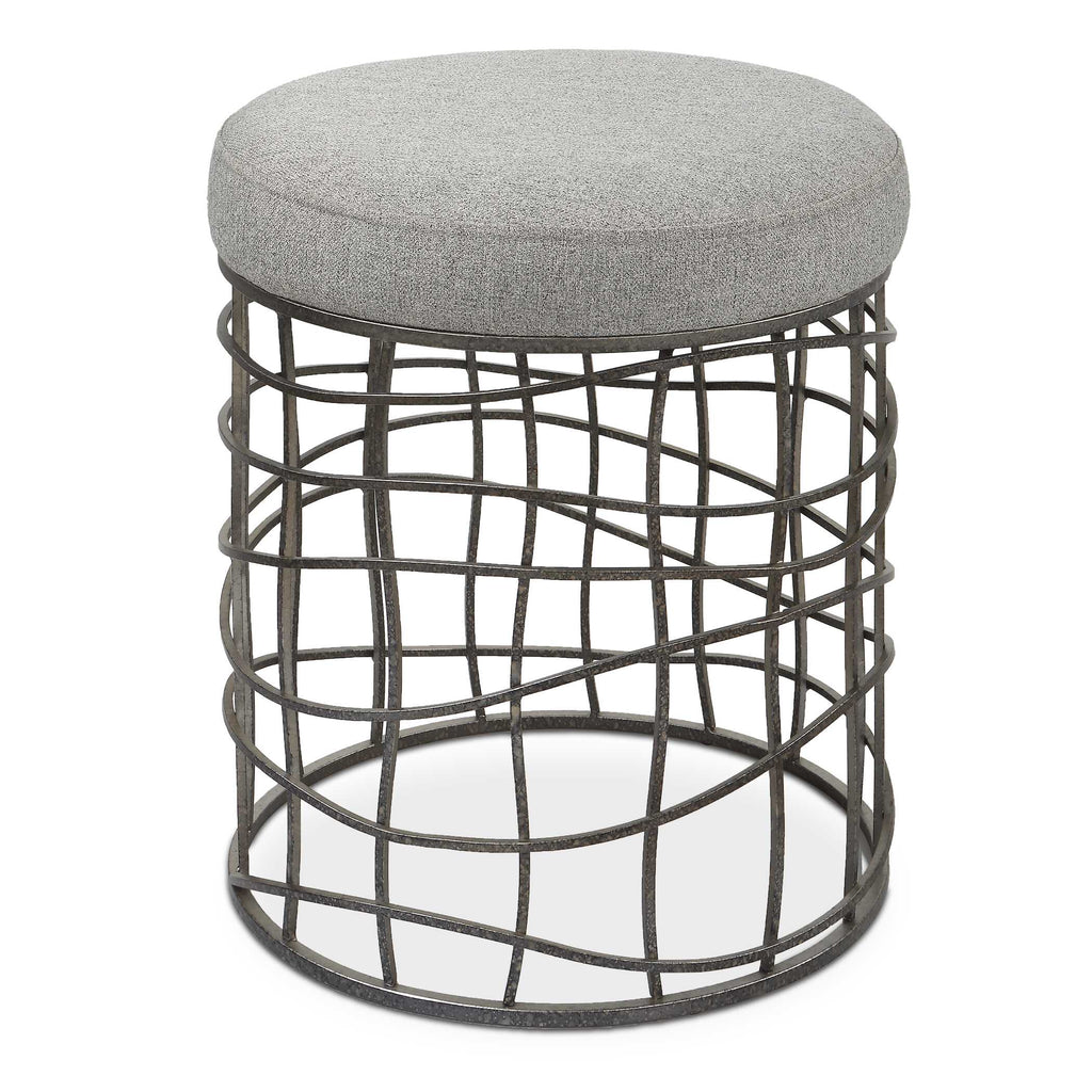 Carnival Iron Round Accent Stool