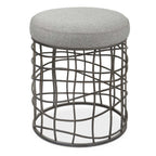 Carnival Iron Round Accent Stool