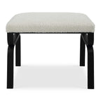 Diverge White Shearling Small Bench