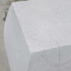 Grove Ivory Wooden Accent Stool