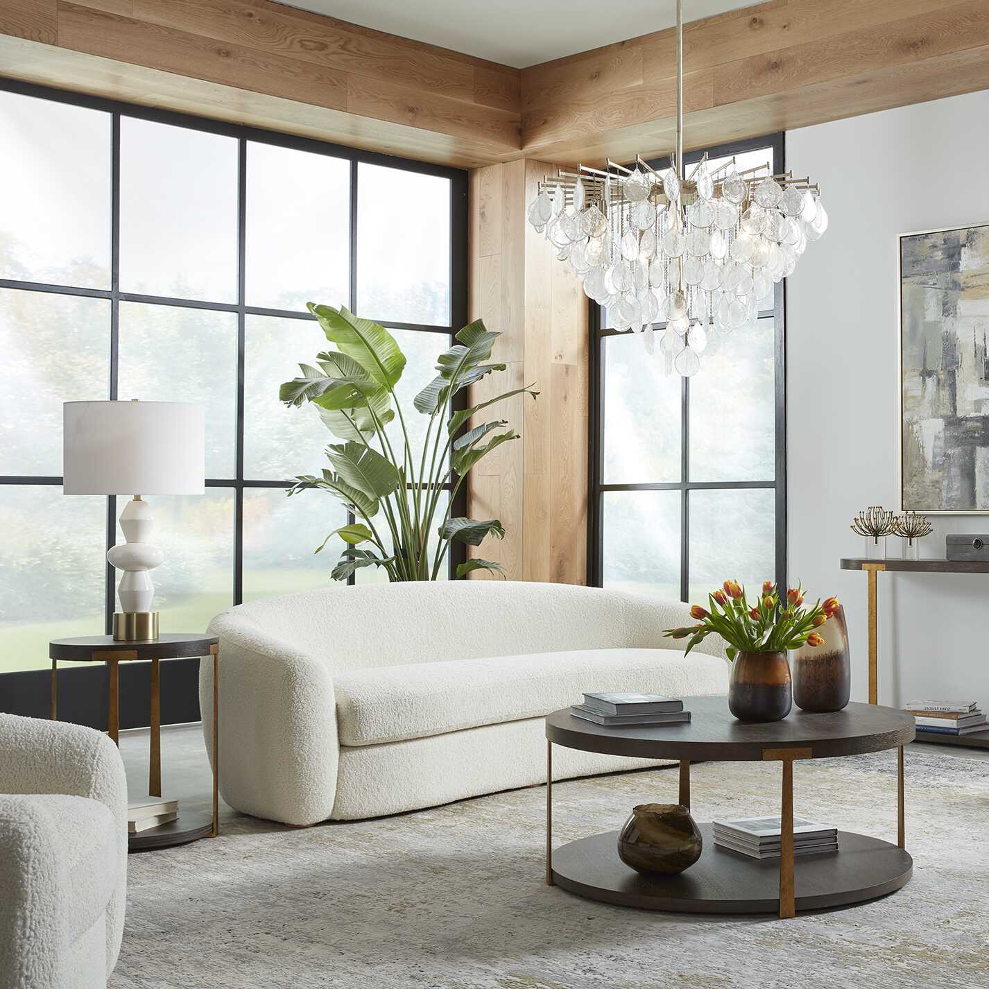 Palisade Round Wood Side Table