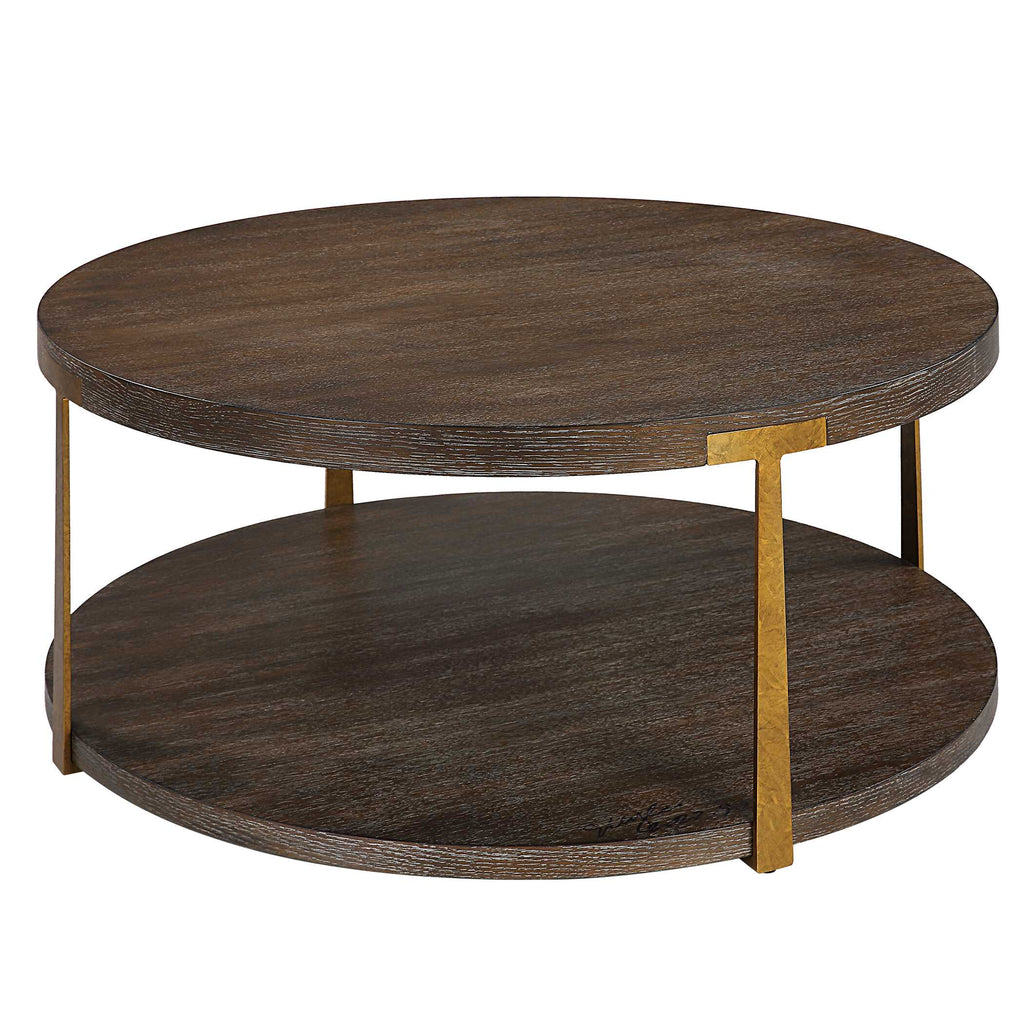 Palisade Round Wood Coffee Table