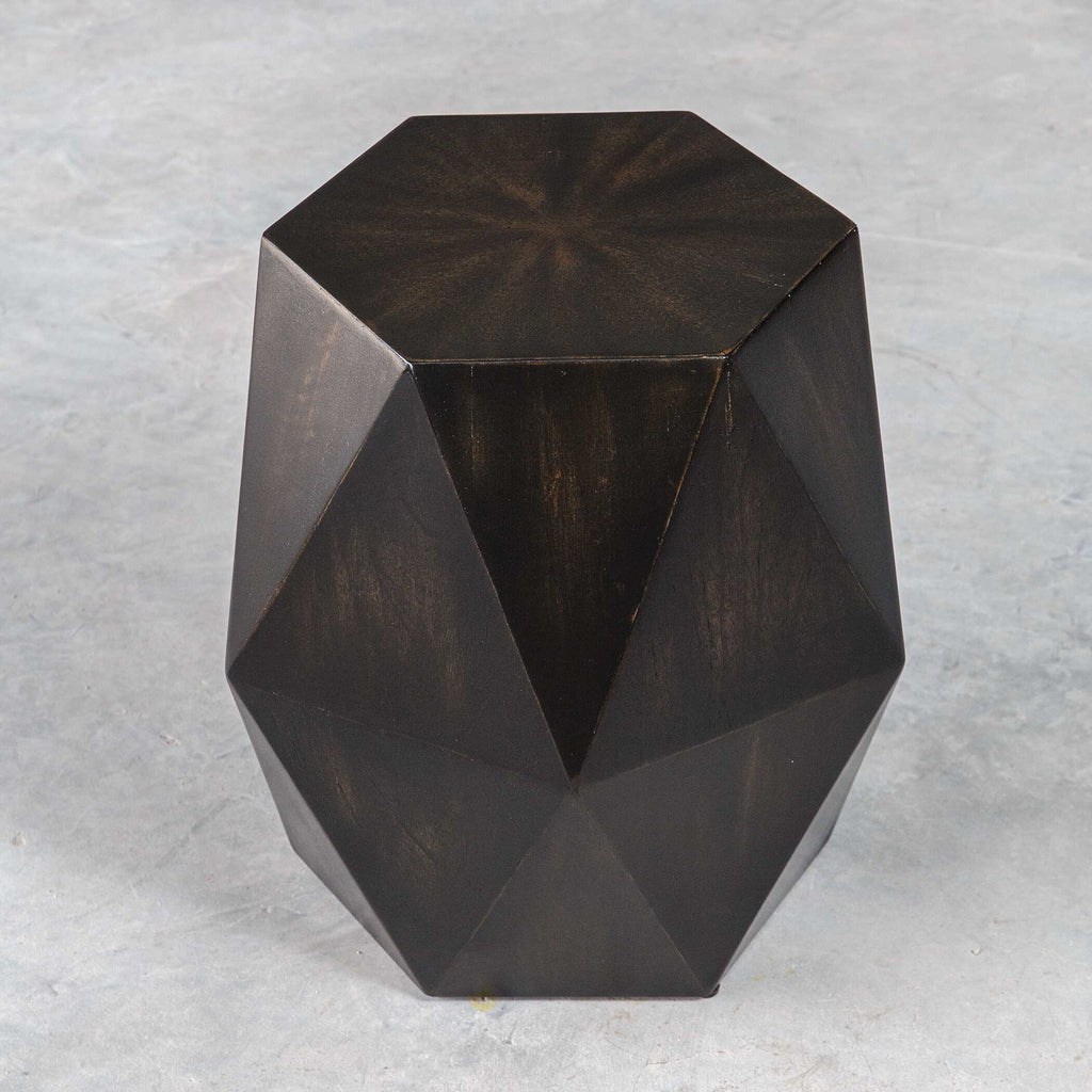 Volker Black Geometric Accent Table