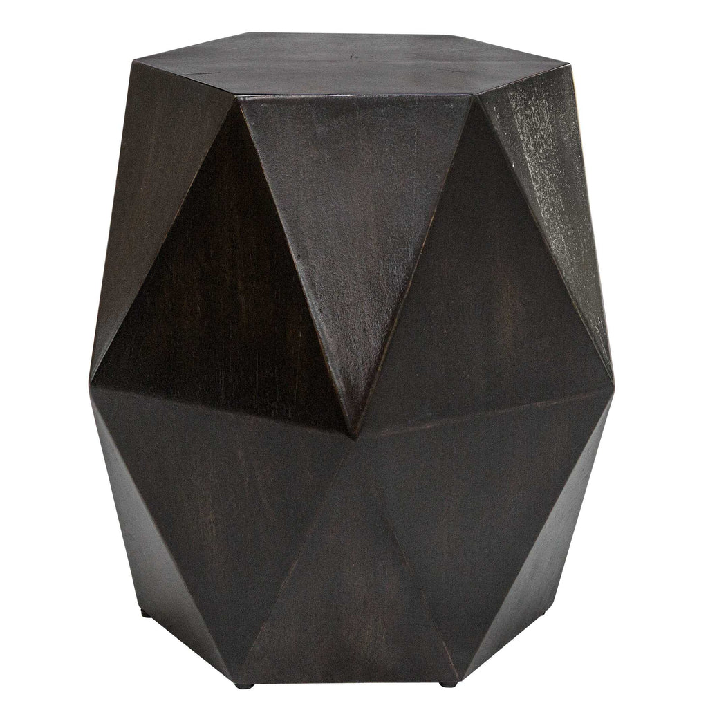 Volker Black Geometric Accent Table