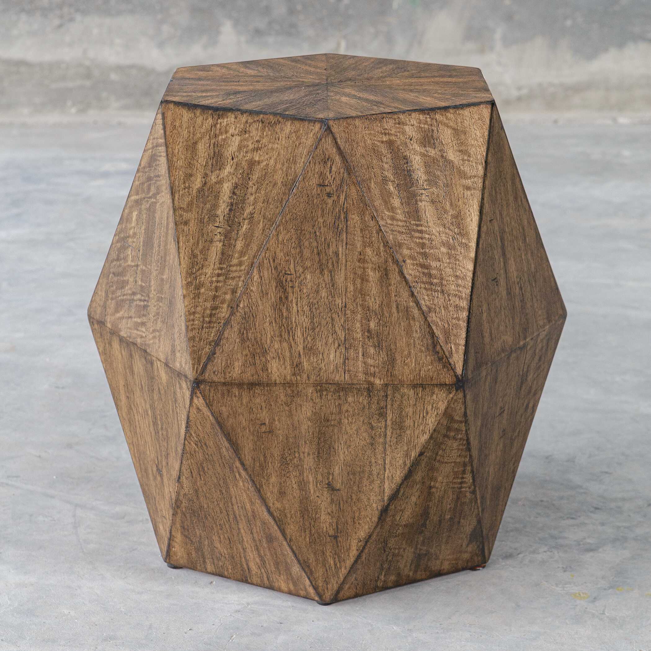 Volker Honey Geometric Accent Table