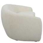 Capra Art Deco White Sofa