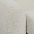 Capra Art Deco White Sofa