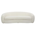 Capra Art Deco White Sofa