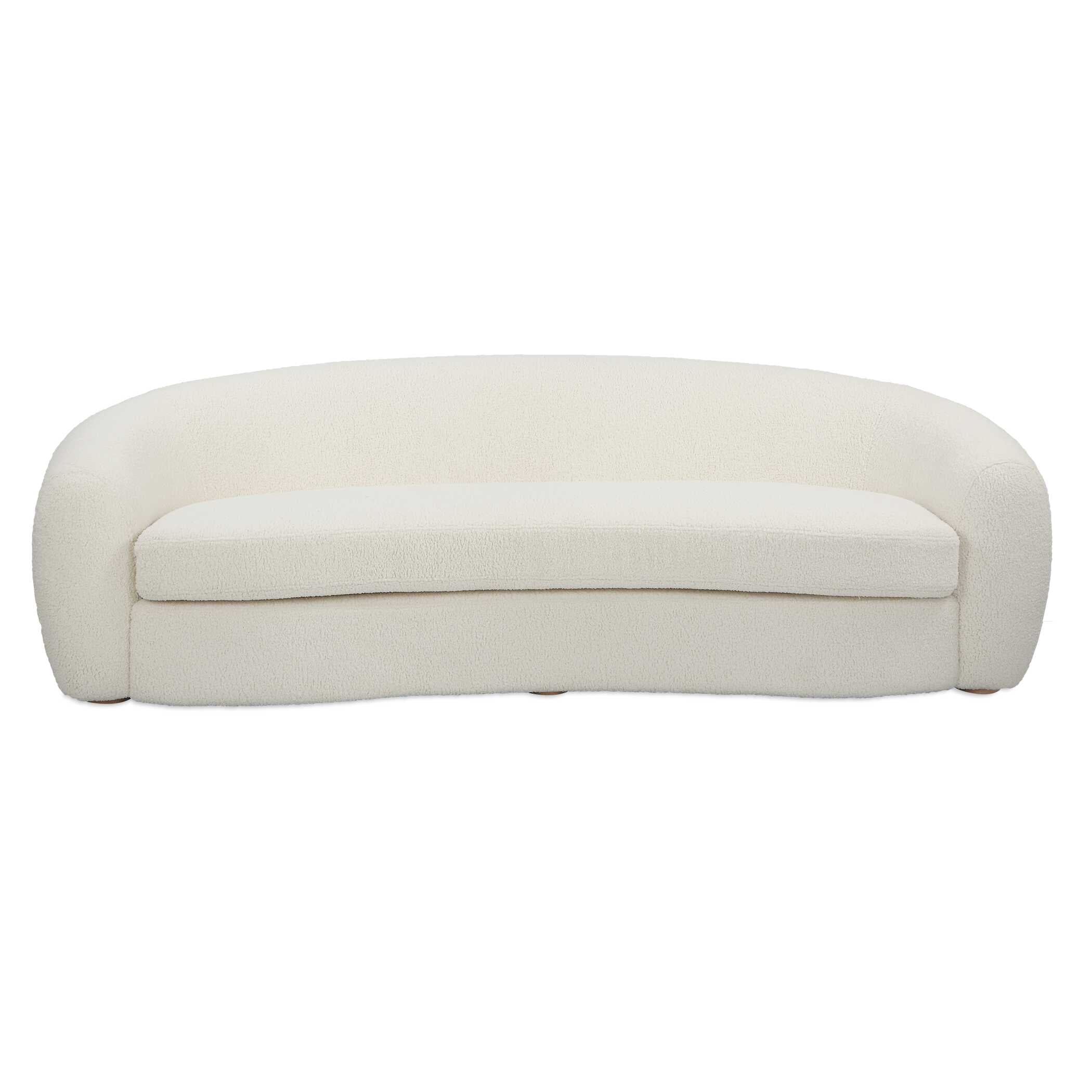 Capra Art Deco White Sofa