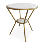 Refuge Round White Side Table