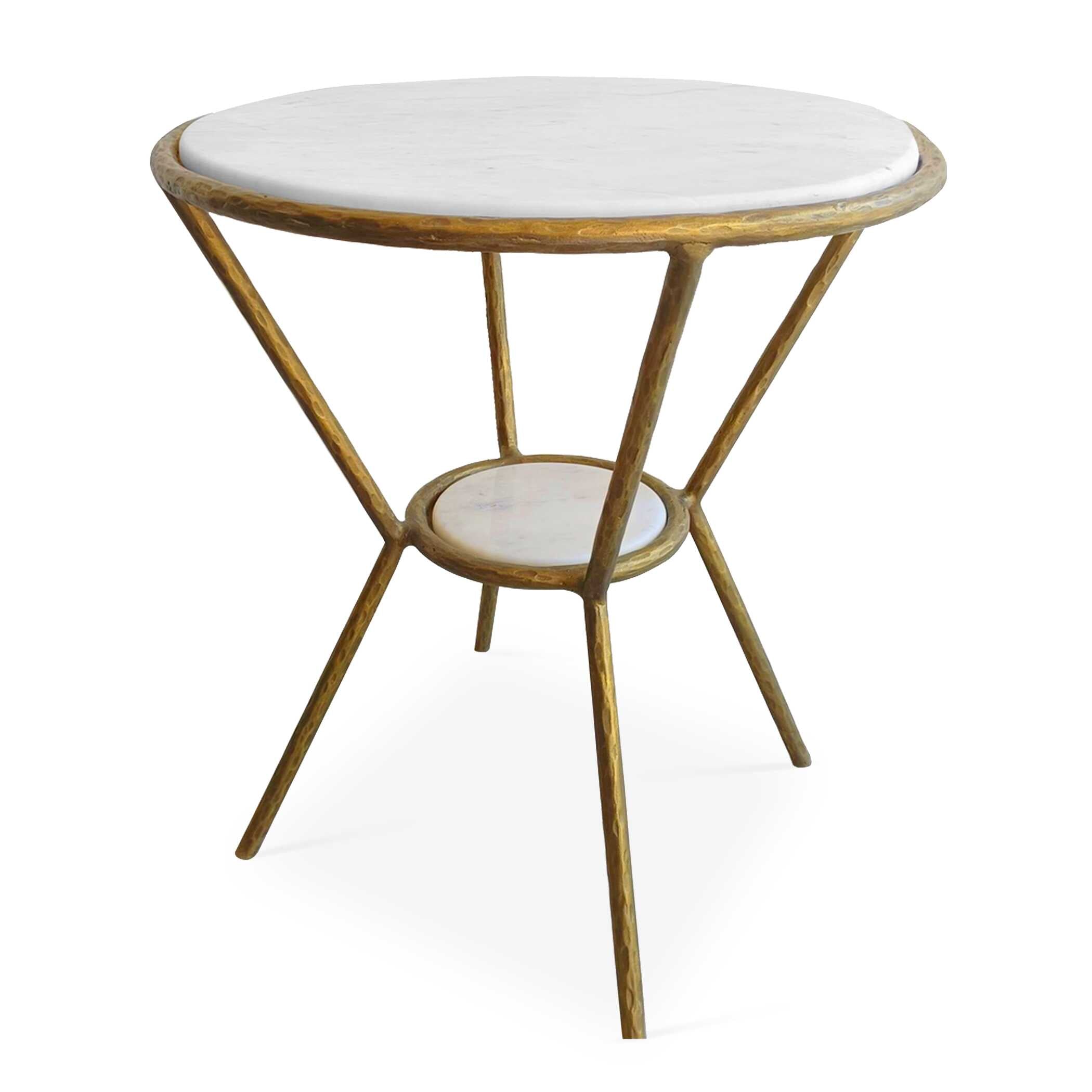 Refuge Round White Side Table