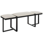 Triple Cloud Modern Upholstered Bench