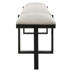 Triple Cloud Modern Upholstered Bench