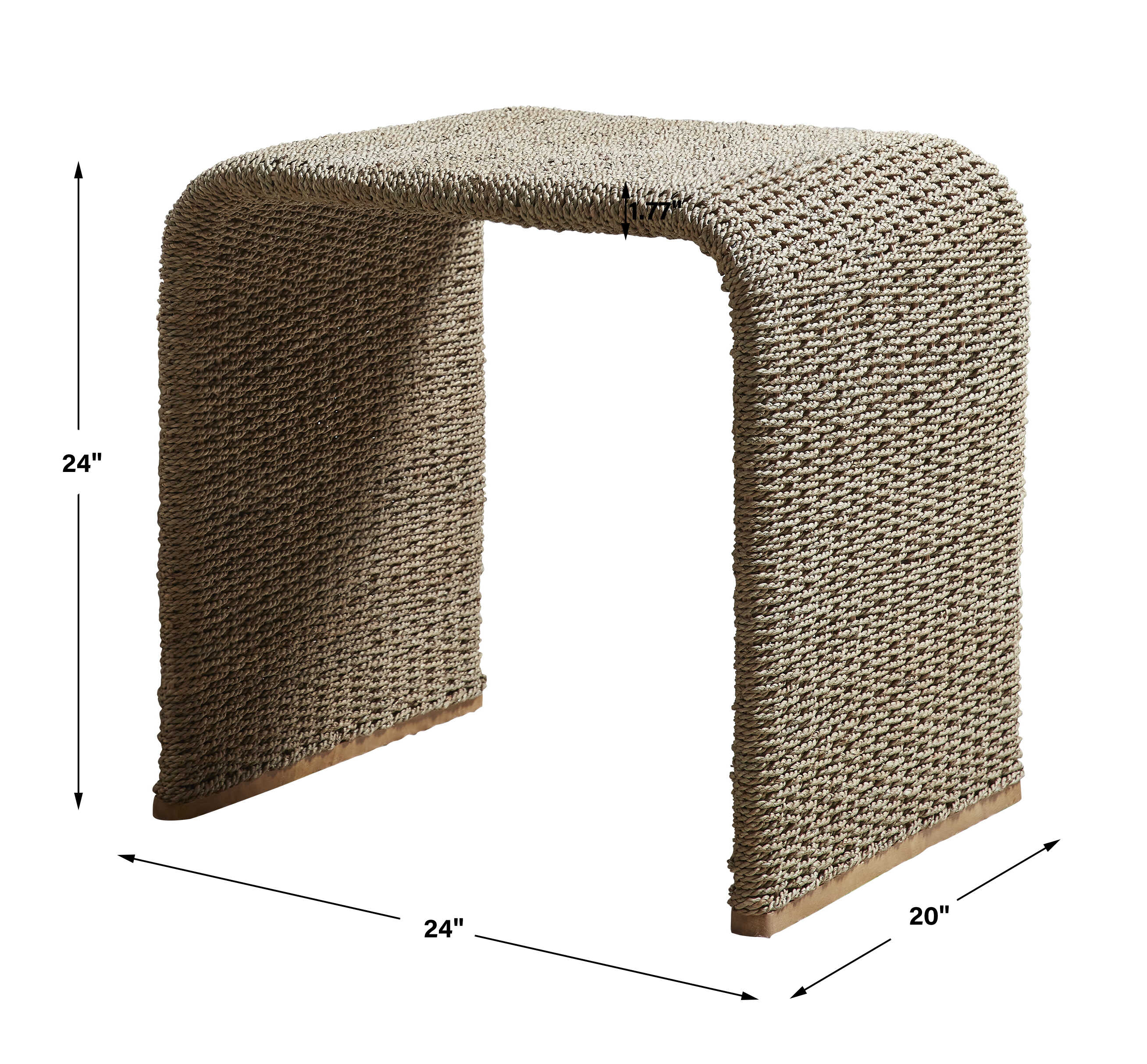 Calabria Woven Seagrass End Table