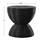 Bongo Black Rattan Side Table