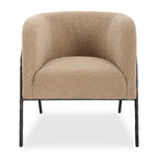 Jacobsen Tan Shearling Barrel Chair