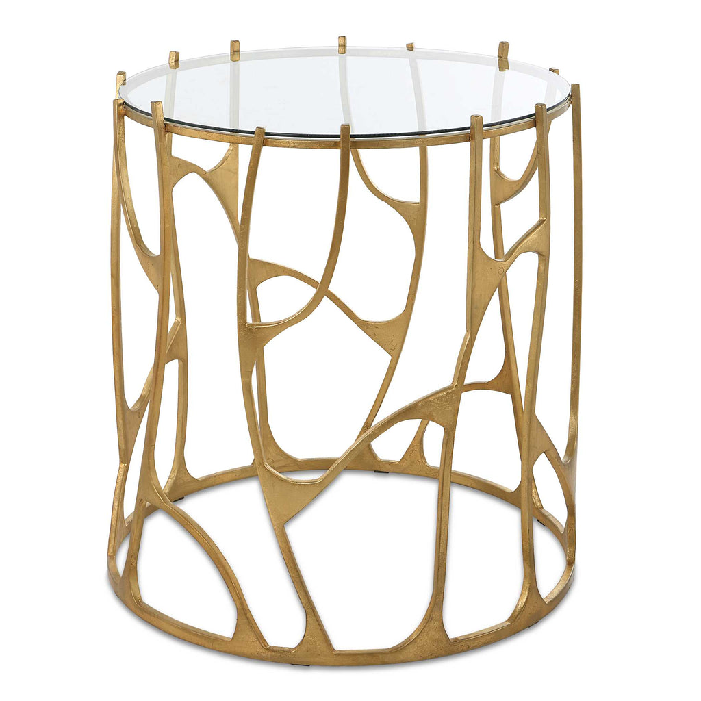 Ritual Round Gold Side Table