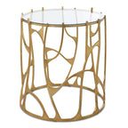 Ritual Round Gold Side Table