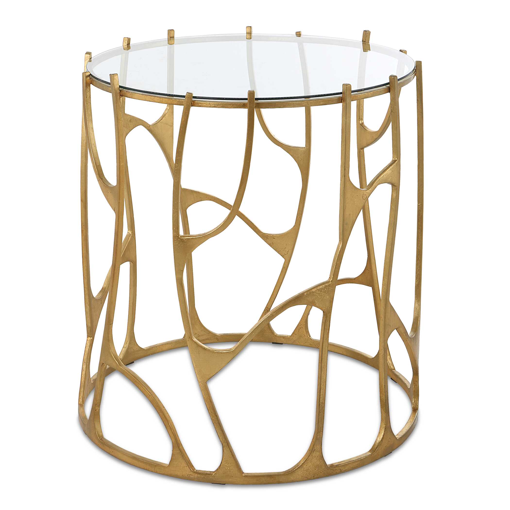 Ritual Round Gold Side Table