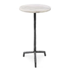 Puritan White Marble Drink Table