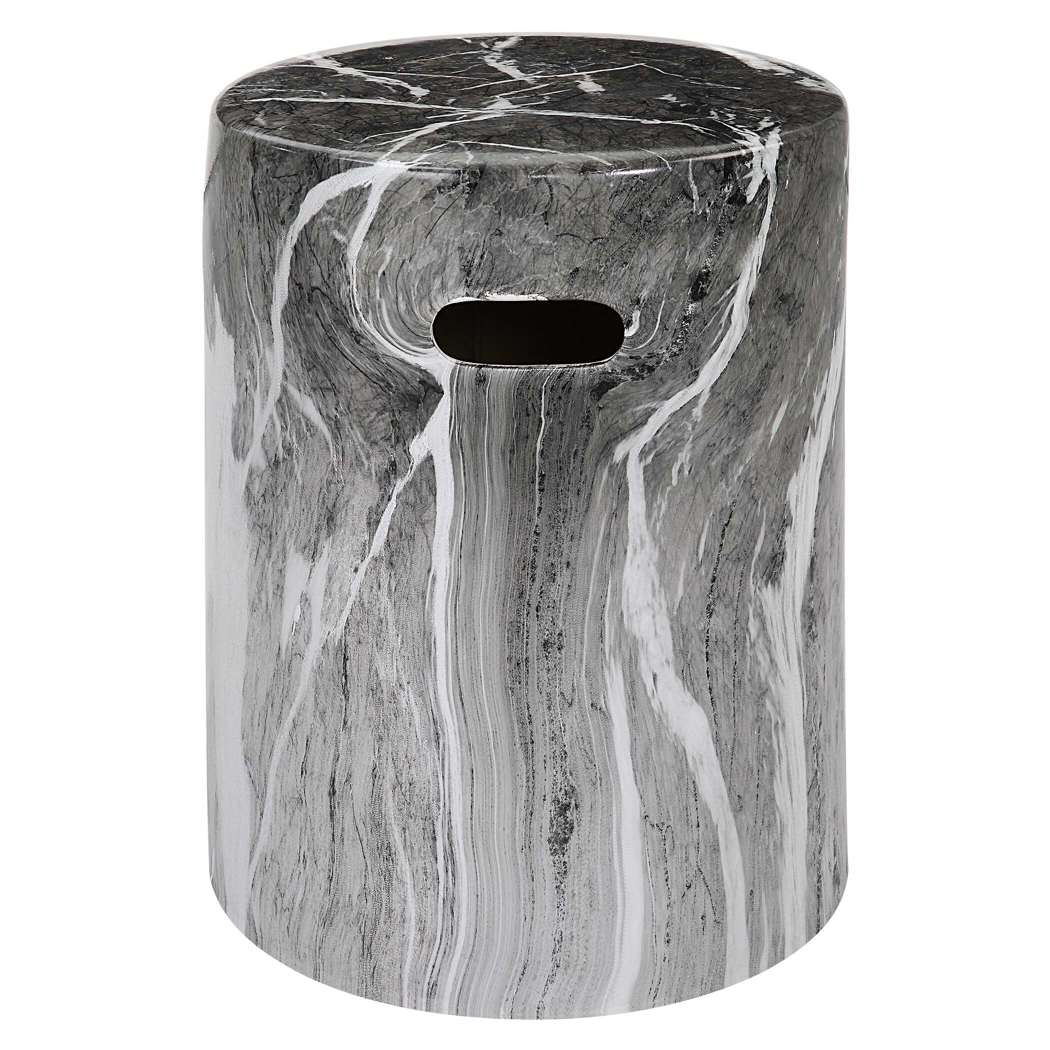 Marvel Marbled Garden Stool