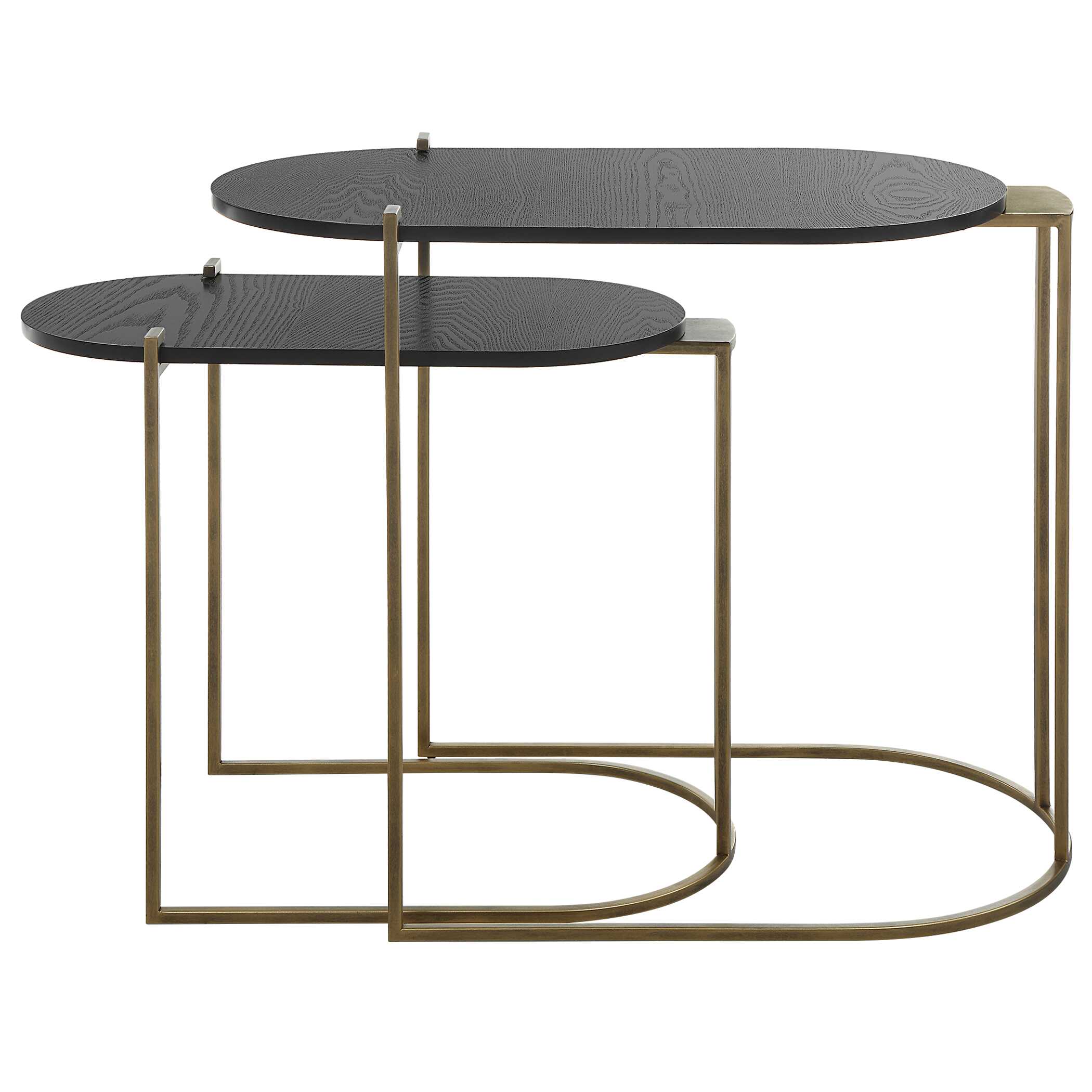 Aztec Wood Nesting Tables Set/2