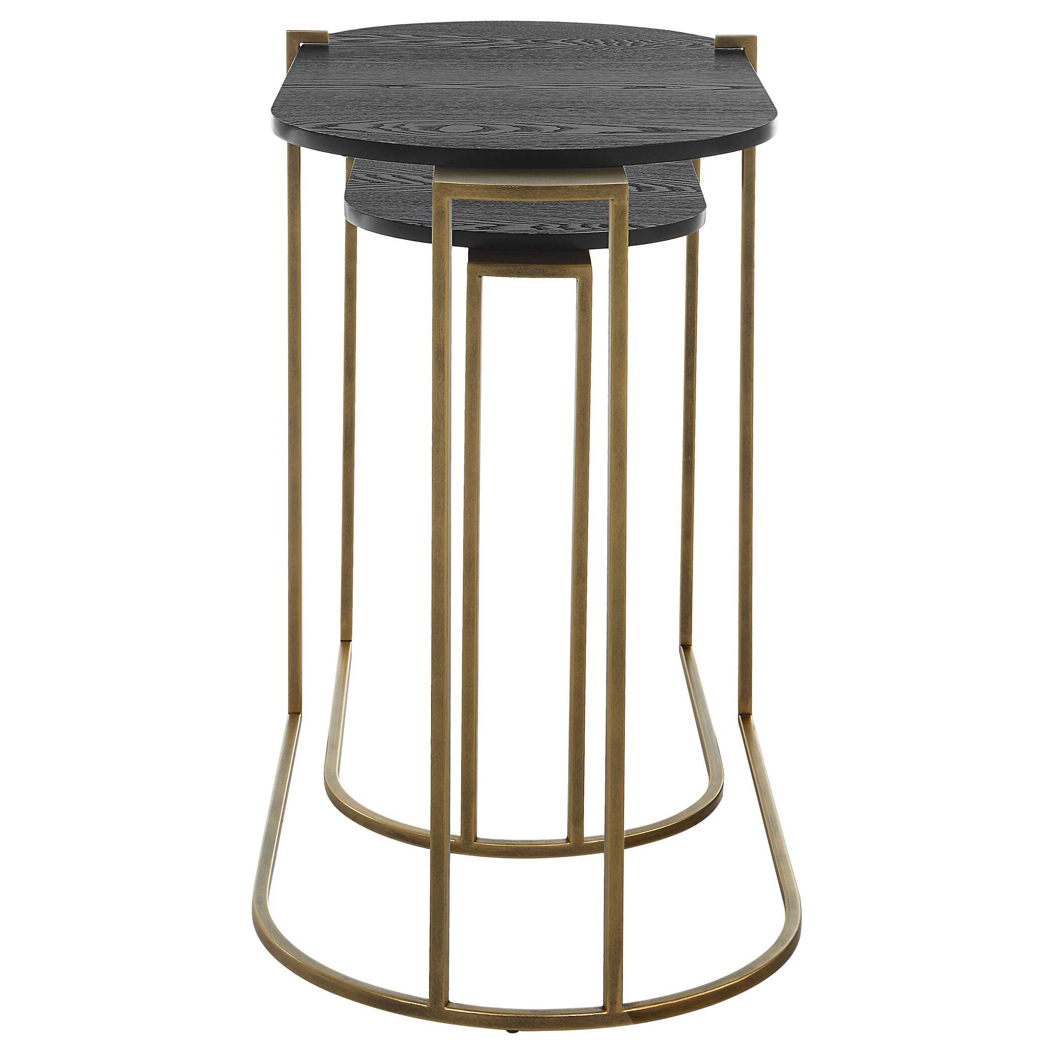 Aztec Wood Nesting Tables Set/2