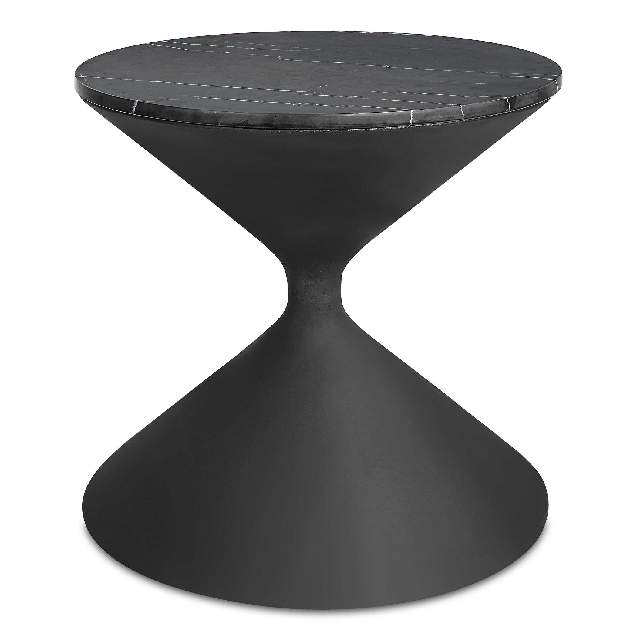 Time's Up Hourglass Shaped Side Table