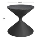 Time's Up Hourglass Shaped Side Table