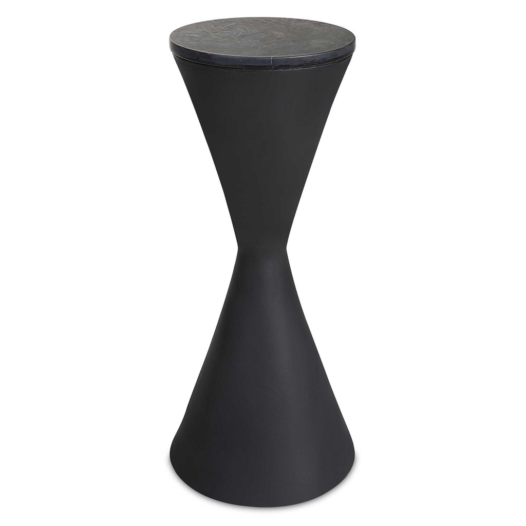 Time's Up Hourglass Shaped Drink Table