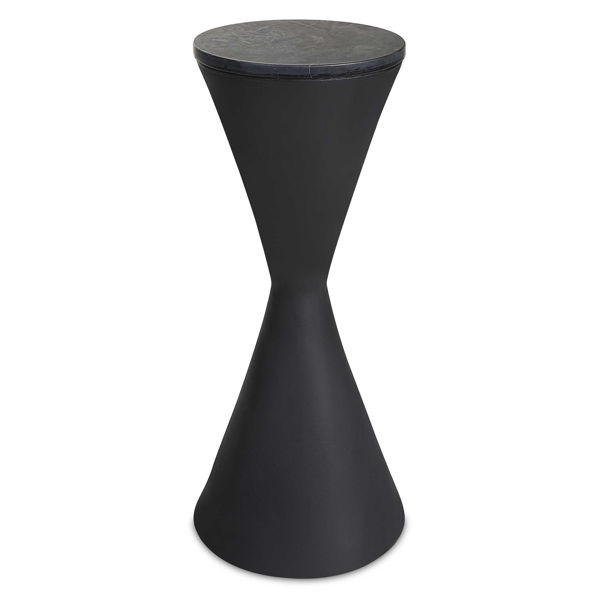 Time's Up Hourglass Shaped Drink Table