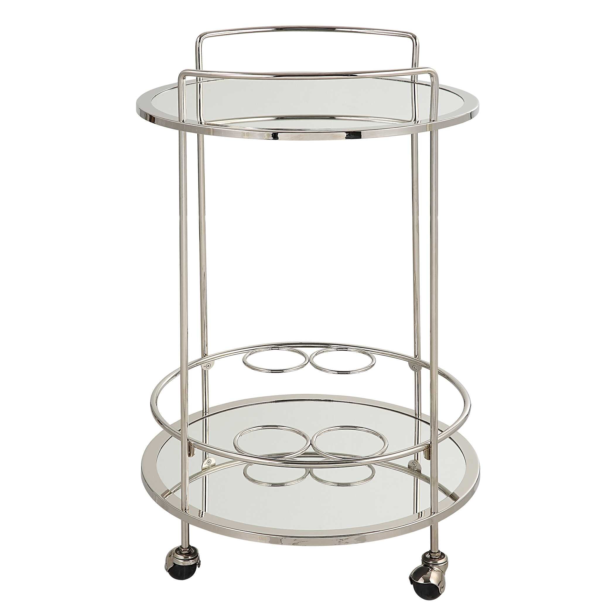 Spritz Chrome Bar Cart