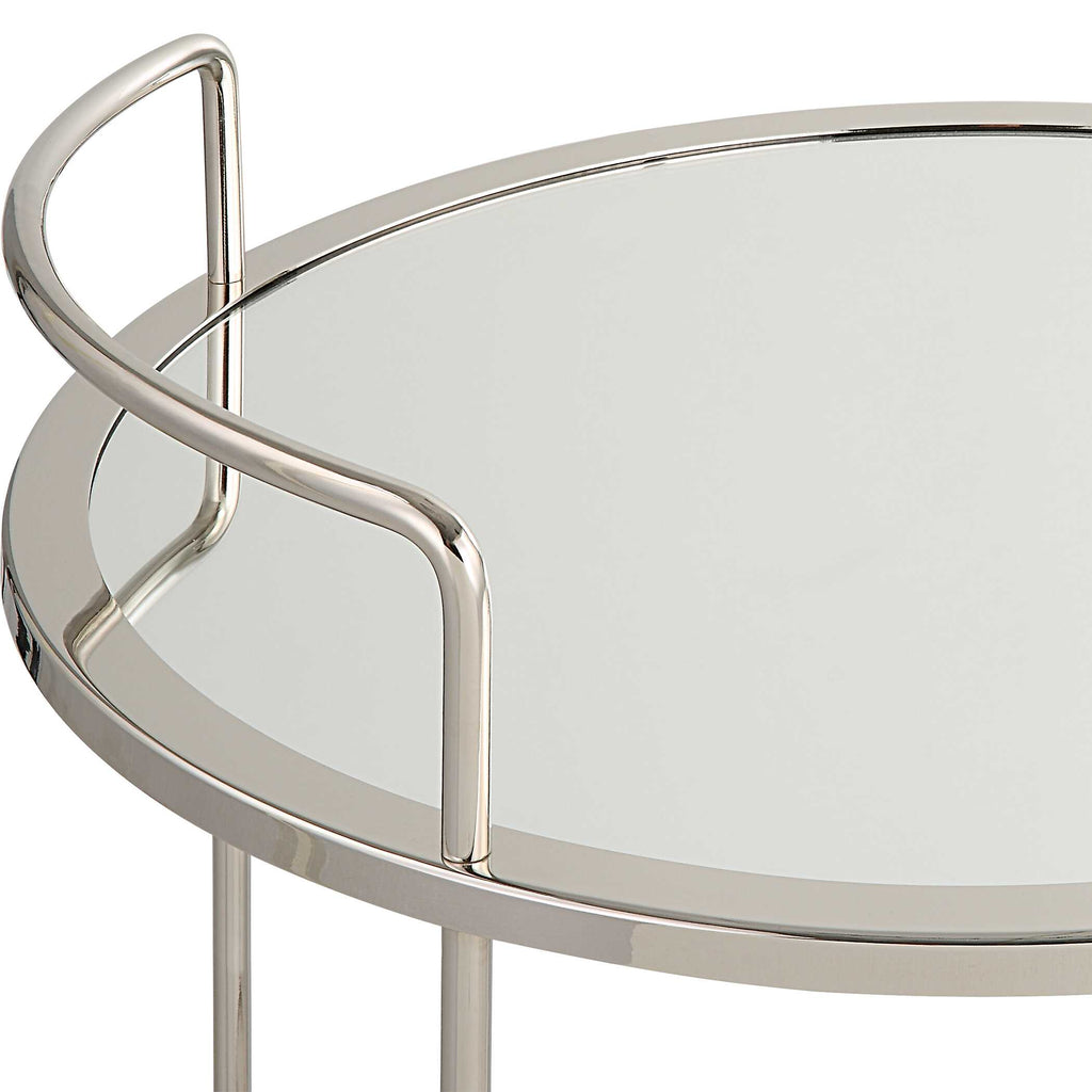 Spritz Chrome Bar Cart