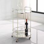 Spritz Chrome Bar Cart