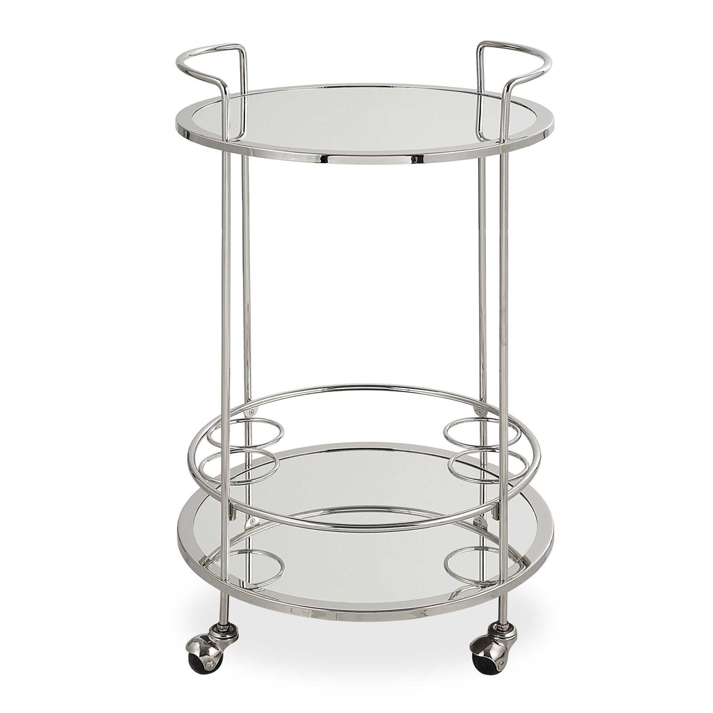 Spritz Chrome Bar Cart