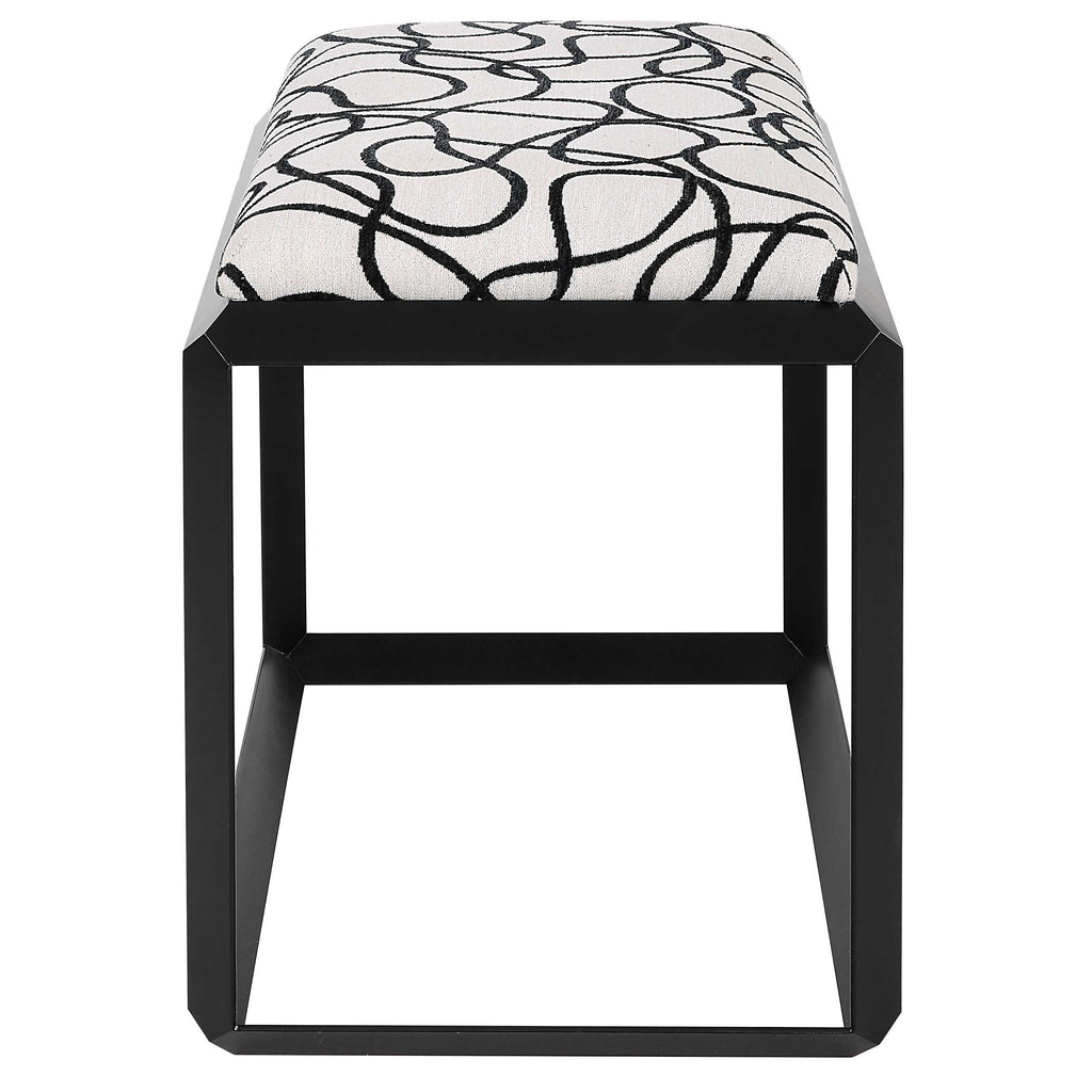 Curls Gray Small Bench