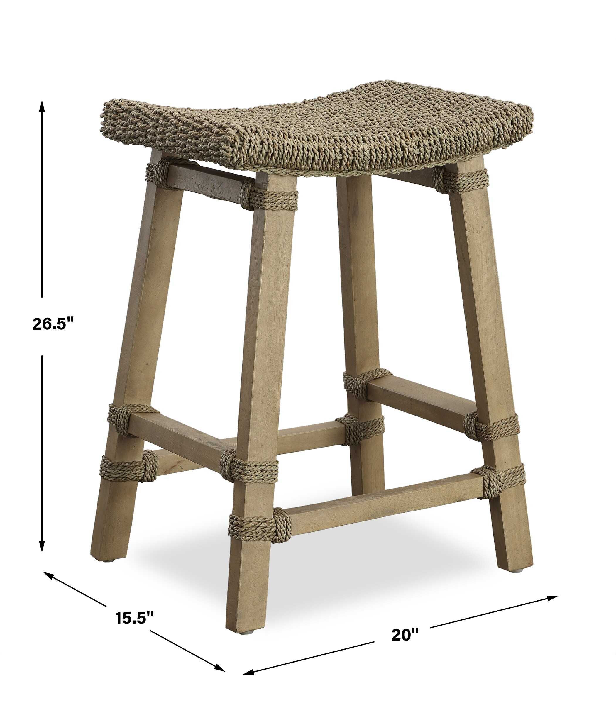 Everglade Sea Grass Counter Stool