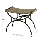 Playa Seagrass Small Bench