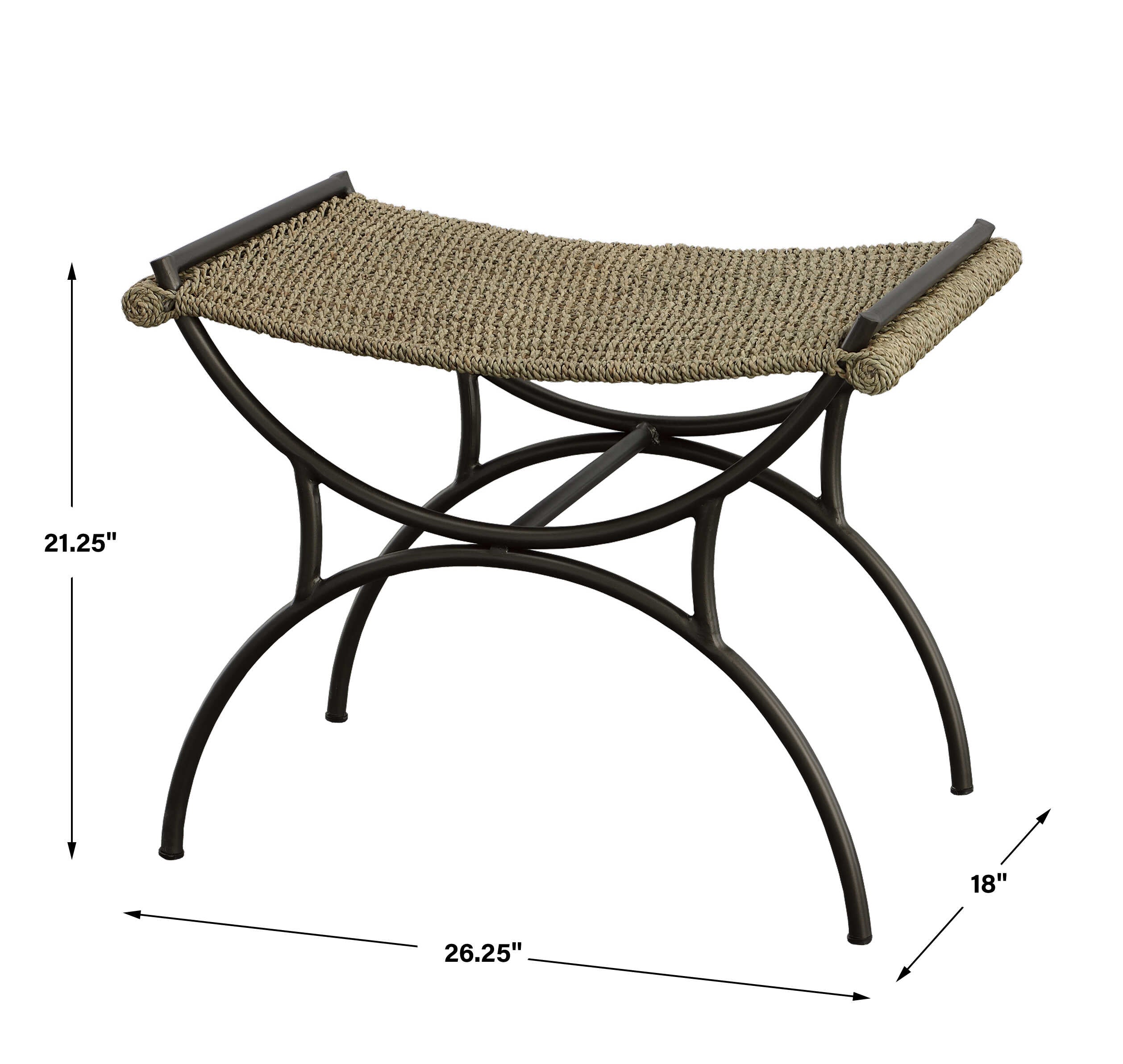 Playa Seagrass Small Bench