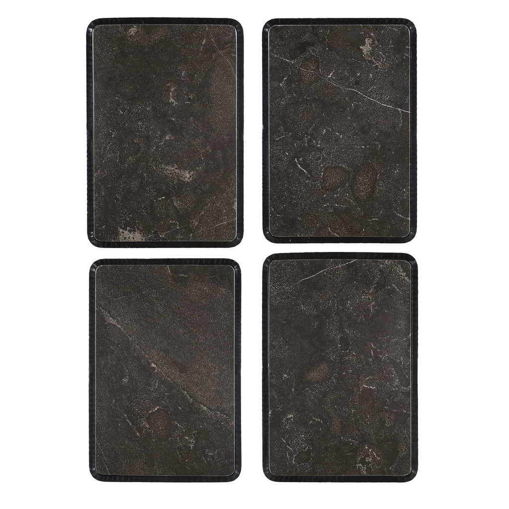 Cavern Stone & Iron Accent Table