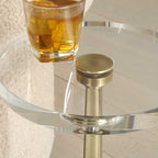 Groove Crystal Drink Table